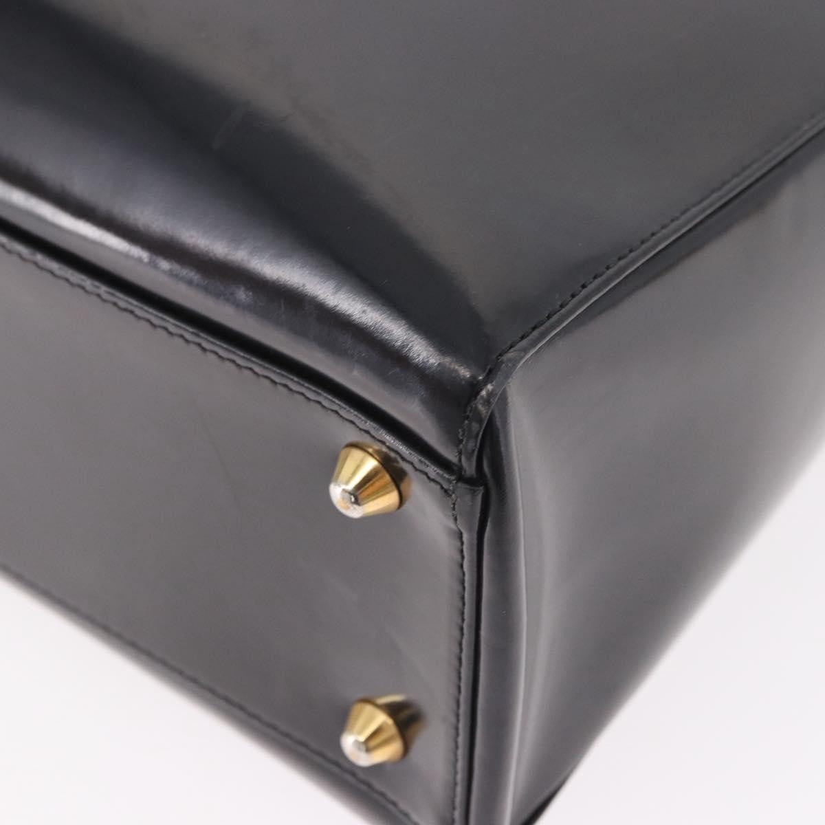 Christian Dior Vintage Lady Dior Patent, Black, Patent Leather, Handbag
