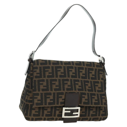 Fendi Mama Forever Zucca Canvas, Brown, Canvas, Handbag