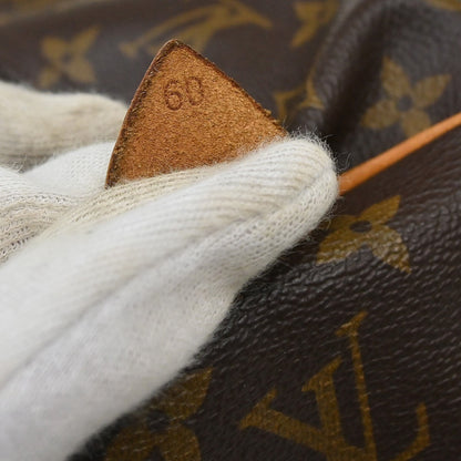 Louis Vuitton Keepall Monogram, Brown, Canvas, Travel Bag