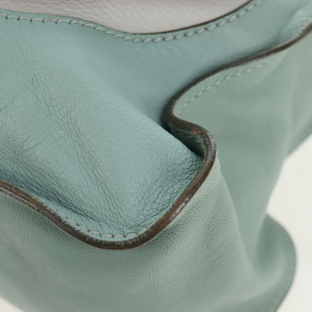 Chloe Marcie Top Handle Leather, Green, Leather, Handbag