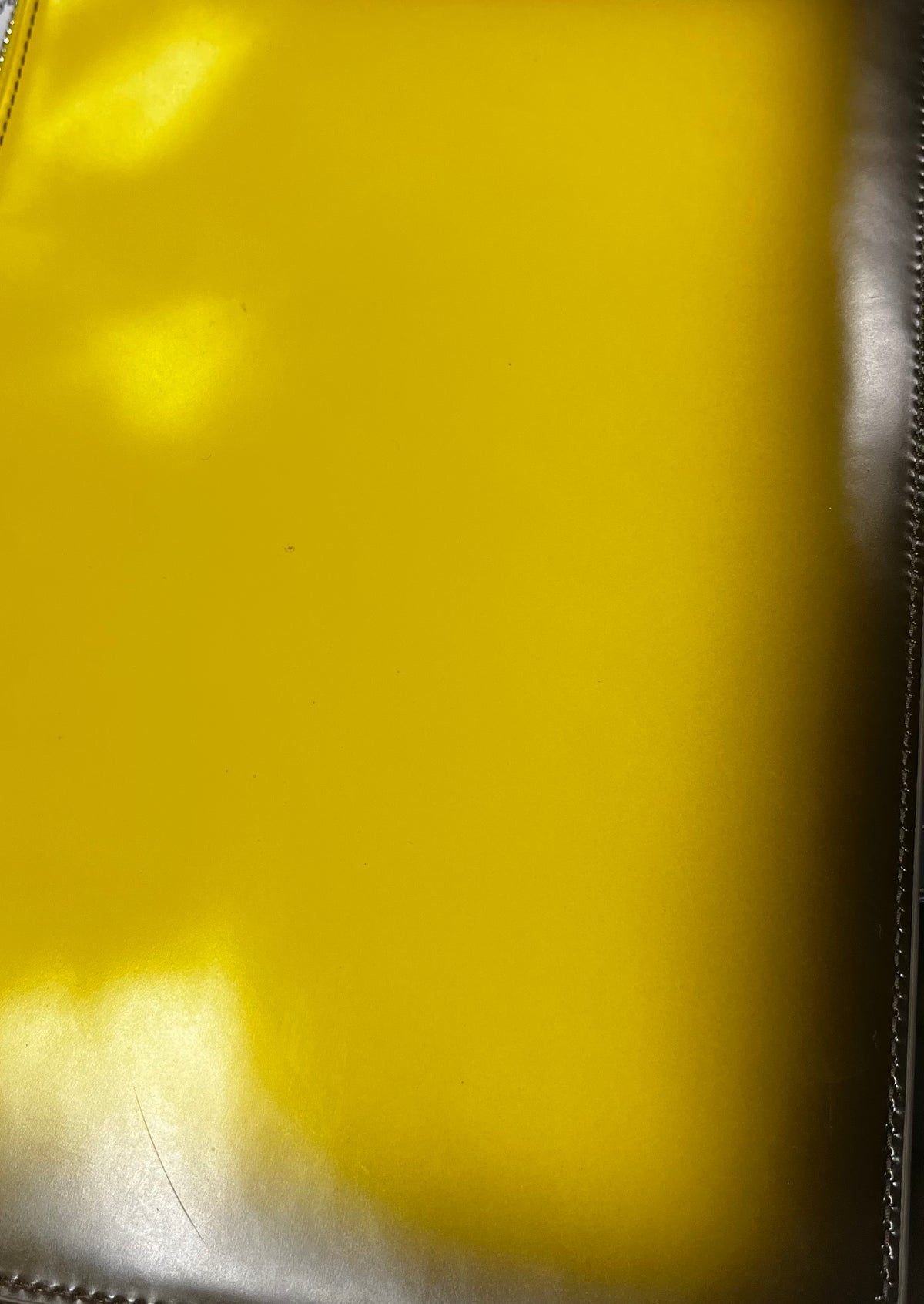 Salvatore Ferragamo Lingotto leather, Yellow, Leather, Clutch