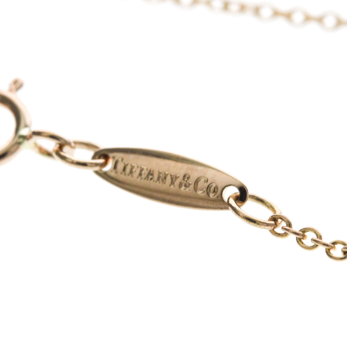 Tiffany & Co. Elsa Peretti Diamonds By The Yard Pendant 18K Rose Gold with Pear-Shaped Diamond, Gold, Pink Gold, Necklace