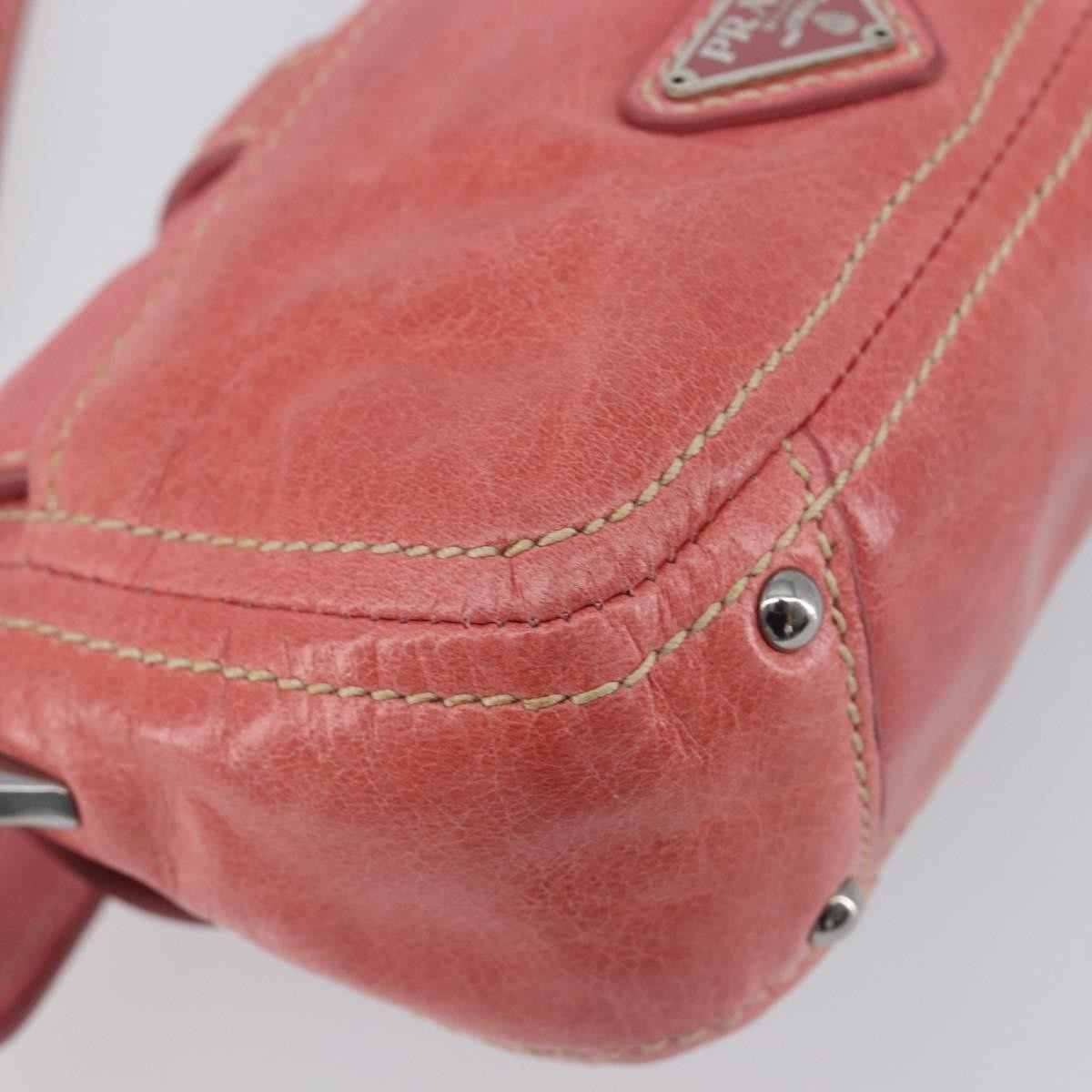 Prada Turnlock Flap Soft Calf, Pink, Leather, Shoulder Bag