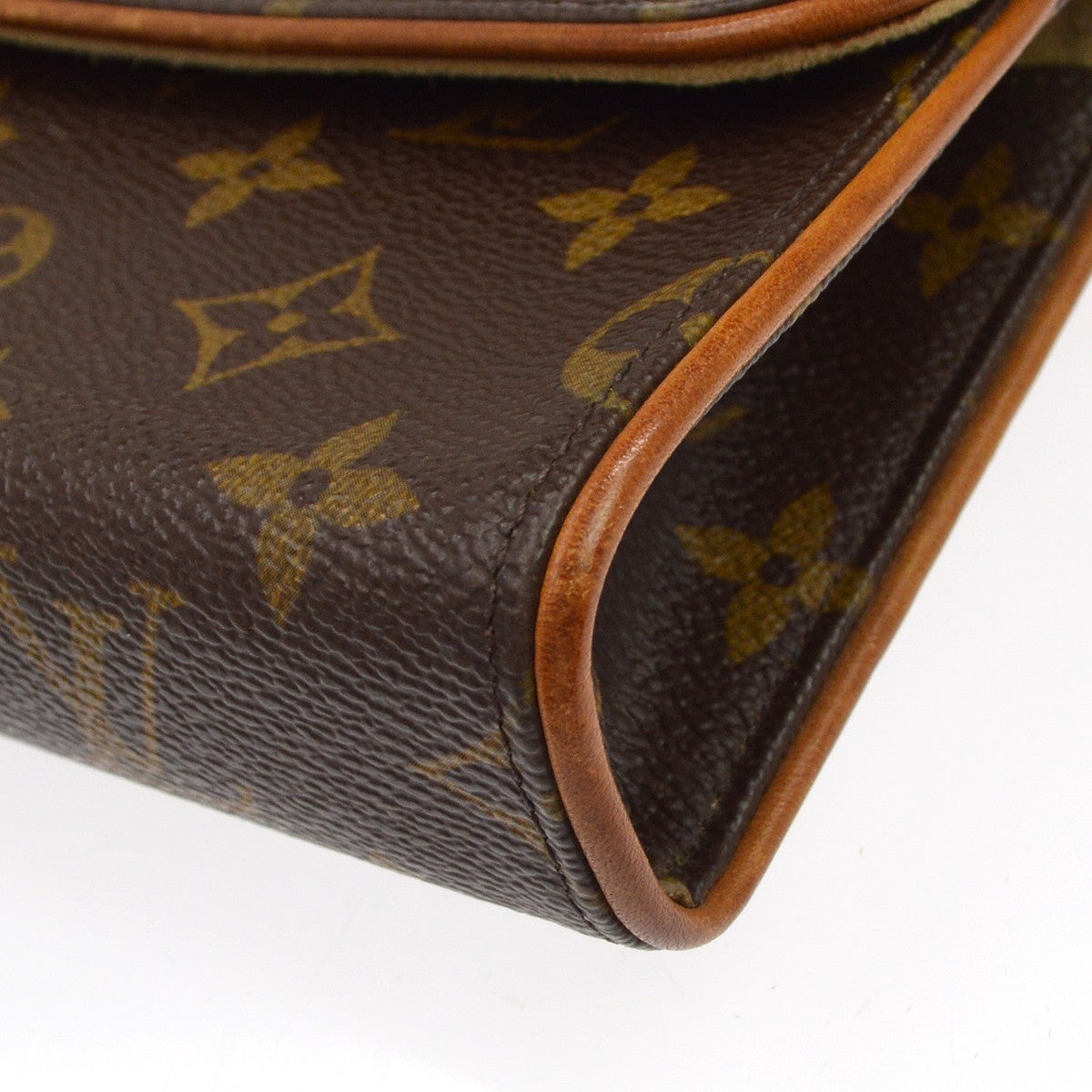 Louis Vuitton Florentine Pochette Damier, Brown, Canvas, Clutch