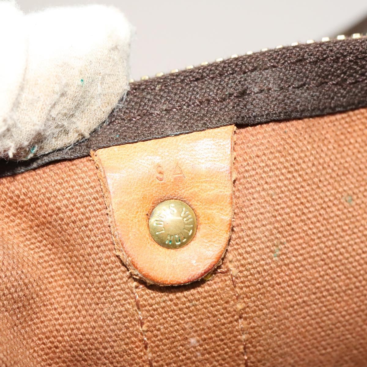 Louis Vuitton Keepall Bag Monogram Canvas, BROWN, CANVAS, Travel bag