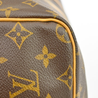 Louis Vuitton Keepall Bandoulière Monogram, Brown, Canvas, Travel Bag