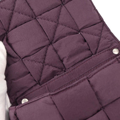 Bottega Veneta Padded Tech Cassette Intrecciato Nylon, Purple, Nylon, Shoulder Bag