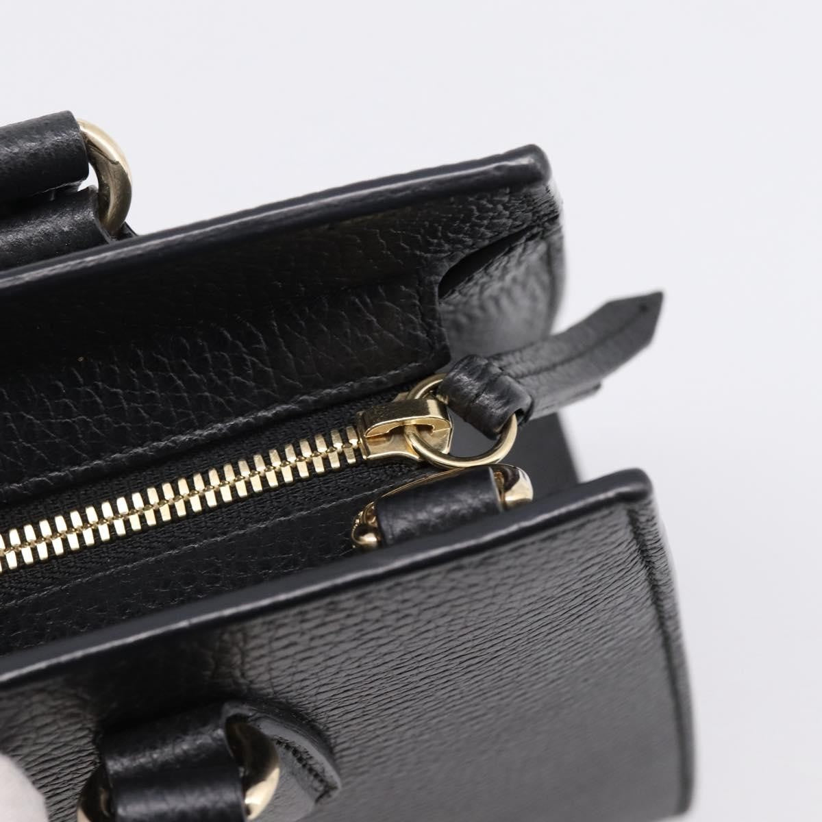 Gucci Soho Convertible Top Handle Satchel Leather, Black, Leather, Handbag