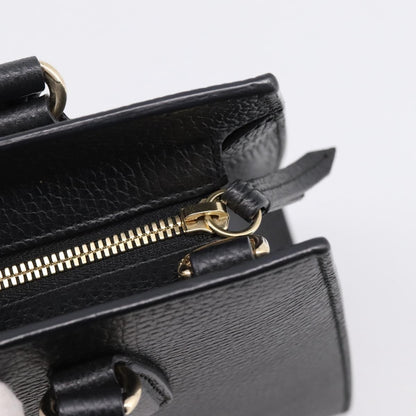 Gucci Soho Convertible Top Handle Satchel Leather, Black, Leather, Handbag