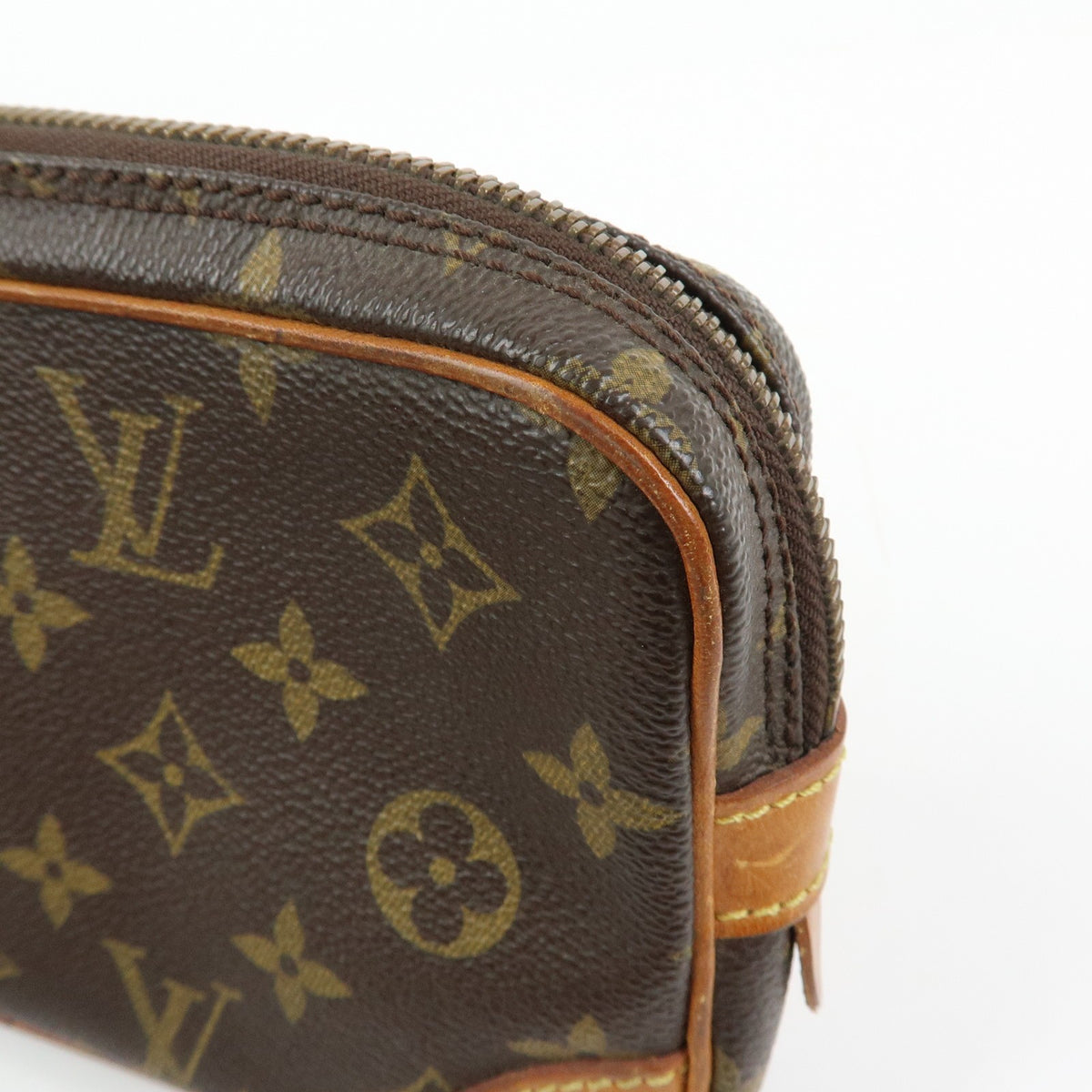 Louis Vuitton Marly Dragonne Clutch Monogram Canvas, Brown, Canvas, Clutch