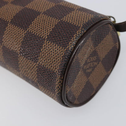 Louis Vuitton Papillon Pochette Damier, Brown, Canvas, Clutch