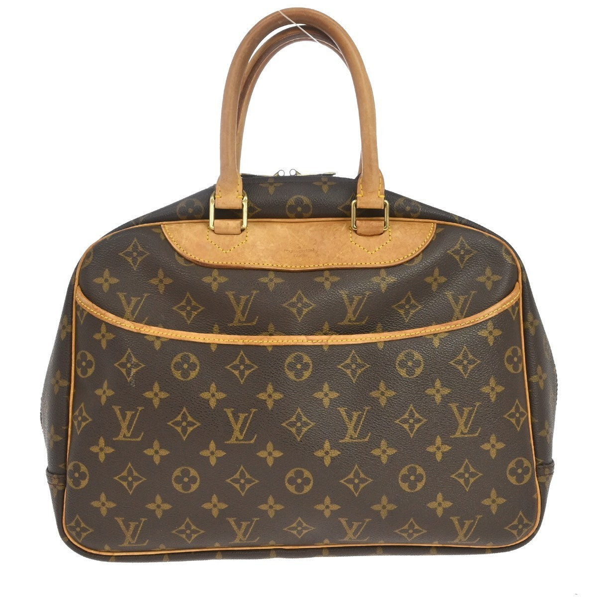 Louis Vuitton Deauville Monogram, Brown, Canvas, Handbag