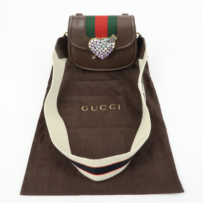 Gucci Totem Leather, Brown, Leather, Shoulder Bag