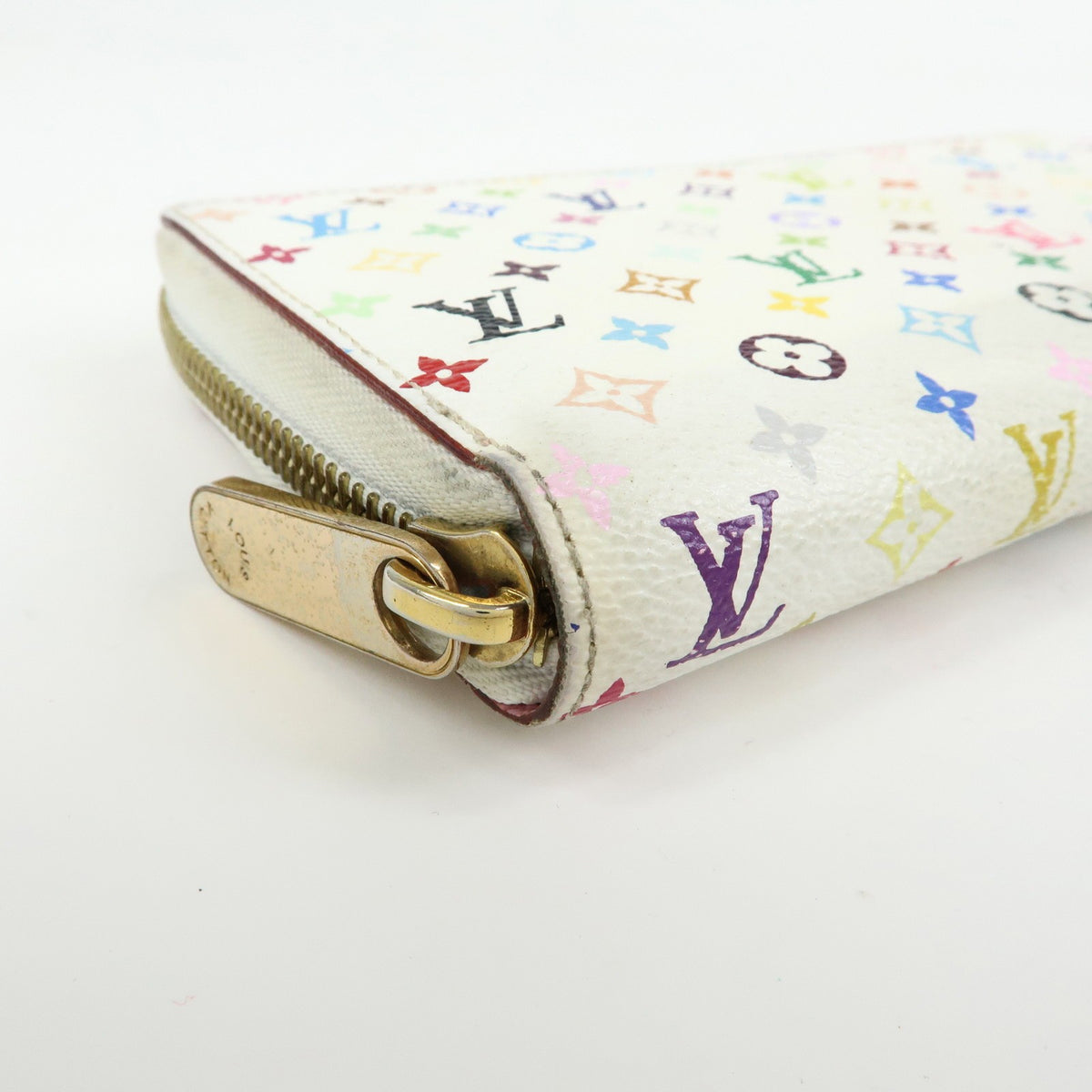 Louis Vuitton Zippy Monogram Multicolor, White, Canvas, Wallet