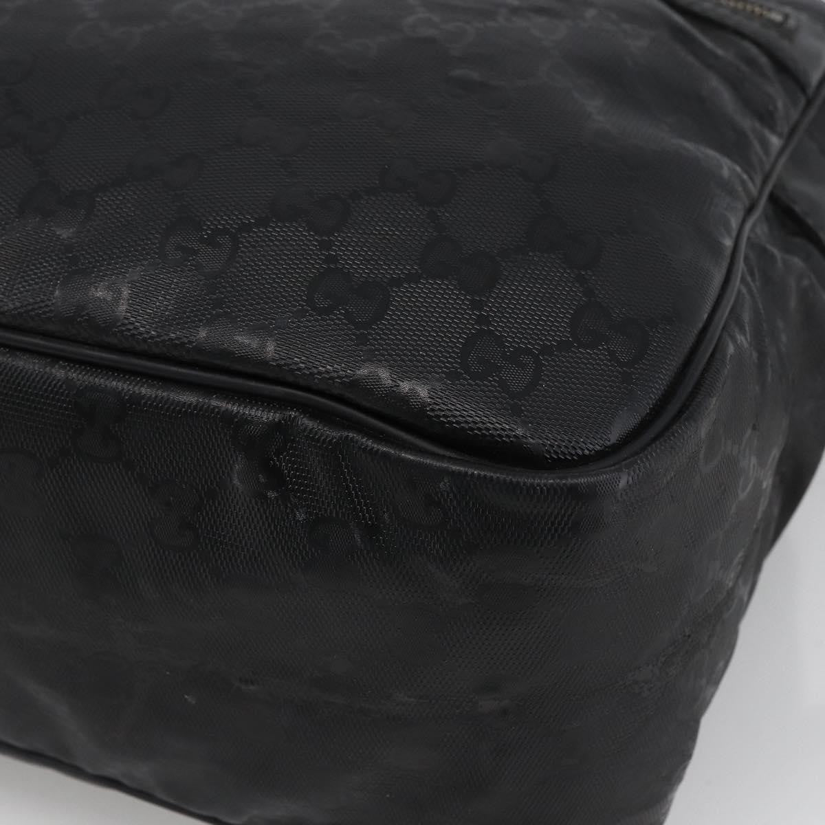 Gucci Zip Messenger GG Imprime, Black, Canvas, Shoulder Bag
