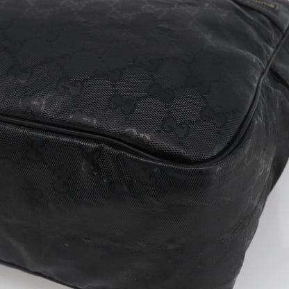 Gucci Zip Messenger GG Imprime, Black, Canvas, Shoulder Bag
