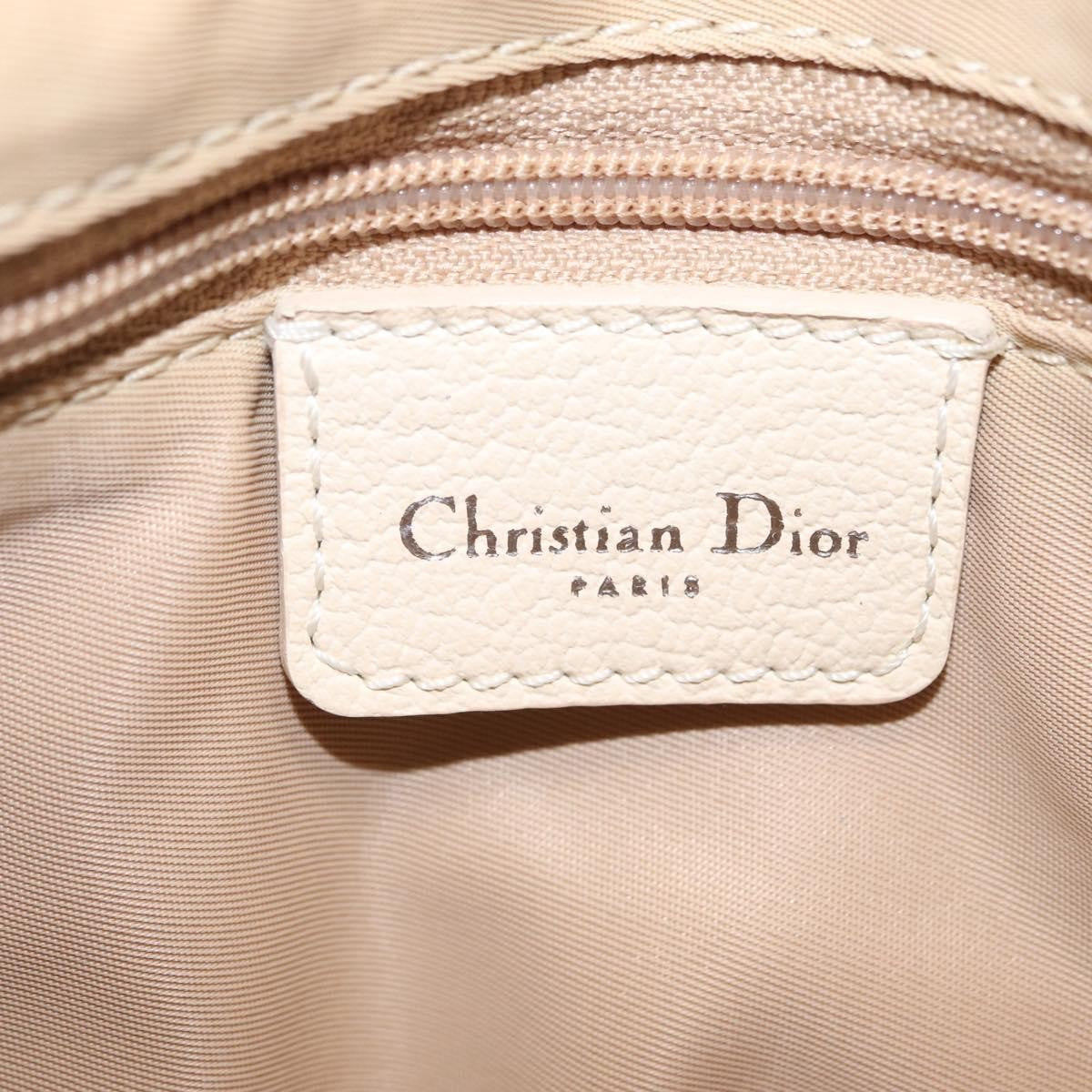 Christian Dior Vintage Boston Diorissimo Canvas, Beige, Canvas, Handbag