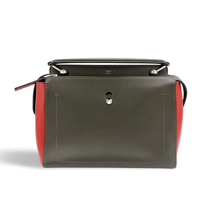 Fendi DotCom Click Quilted Leather, Multicolour, Leather, Shoulder Bag