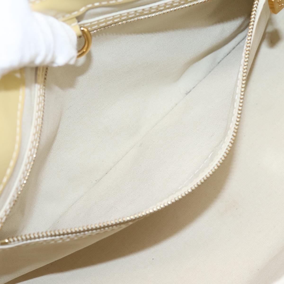 Louis Vuitton Wilshire Monogram Vernis, Yellow, Patent Leather, Handbag