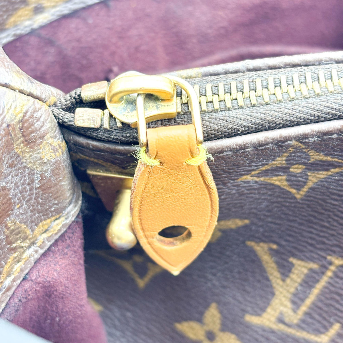 Louis Vuitton Montaigne Monogram Canvas, Brown, Canvas, Handbag