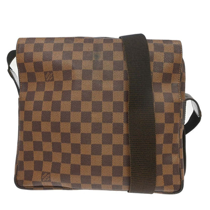 Louis Vuitton Naviglio Damier Ebene, Brown, Canvas, Shoulder Bag