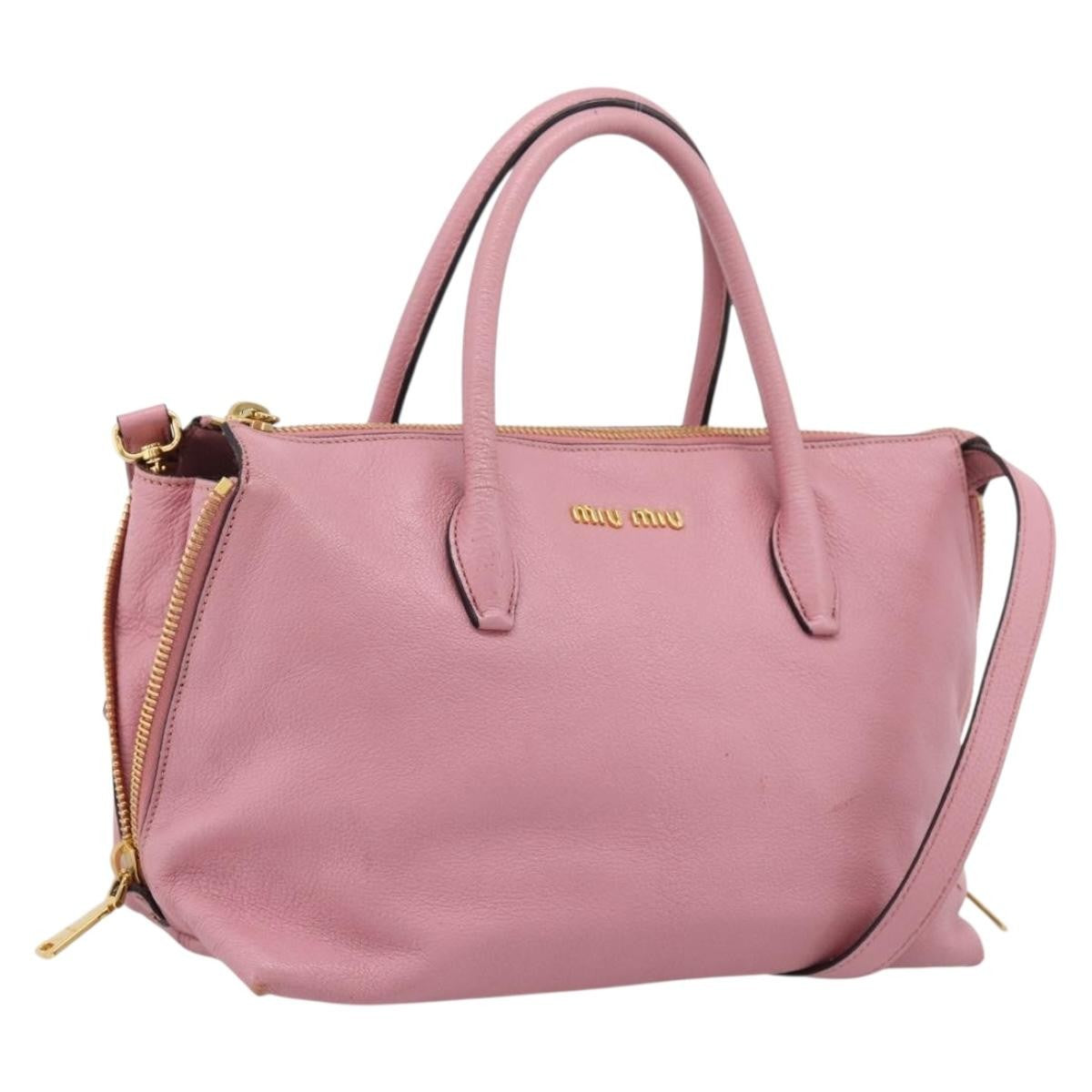 Miu Miu Beau Top Handle Leather, Multicolour, Leather, Handbag