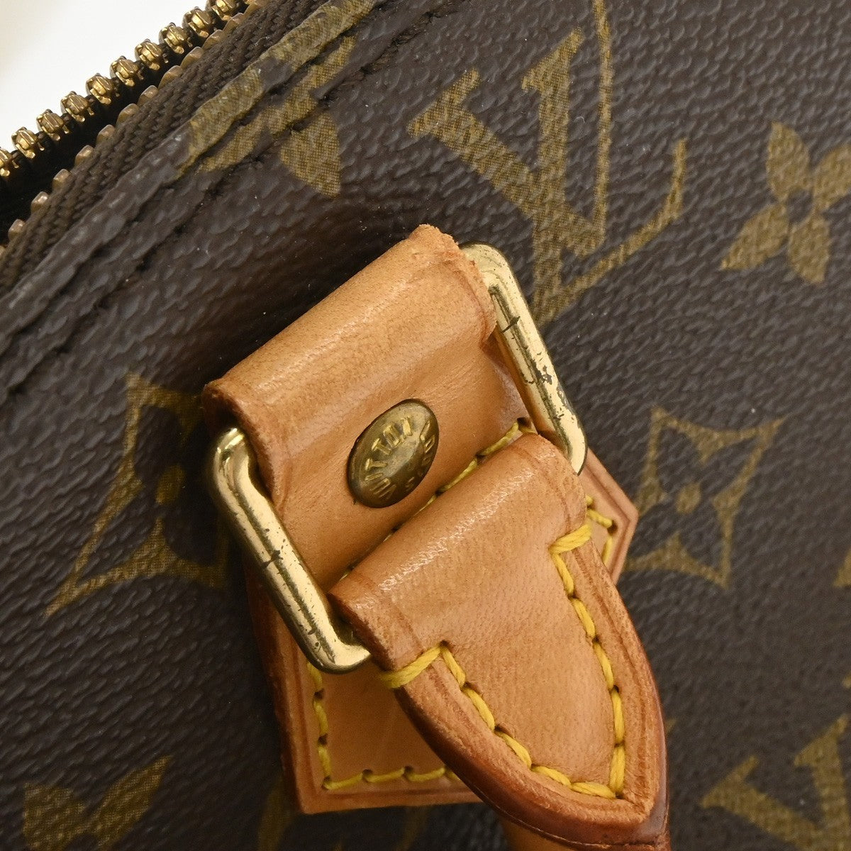 Louis Vuitton Vintage Alma Monogram Canvas, Brown, Canvas, Handbag