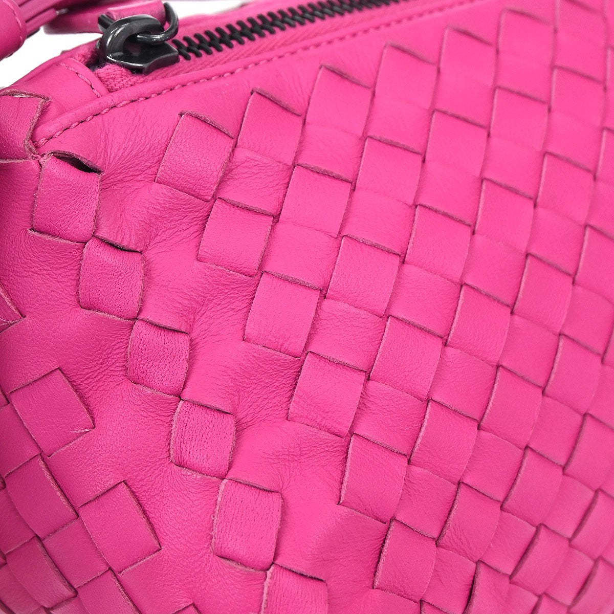 Bottega Veneta Intrecciato Leather, Pink, Leather, Handbag