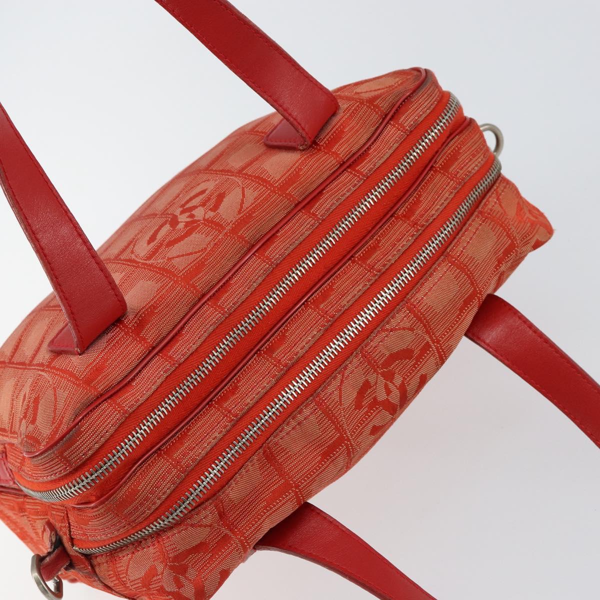 Chanel Travel Line Convertible Satchel Nylon, RED, NYLON, Handbag