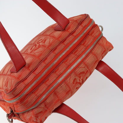 Chanel Travel Line Convertible Satchel Nylon, RED, NYLON, Handbag