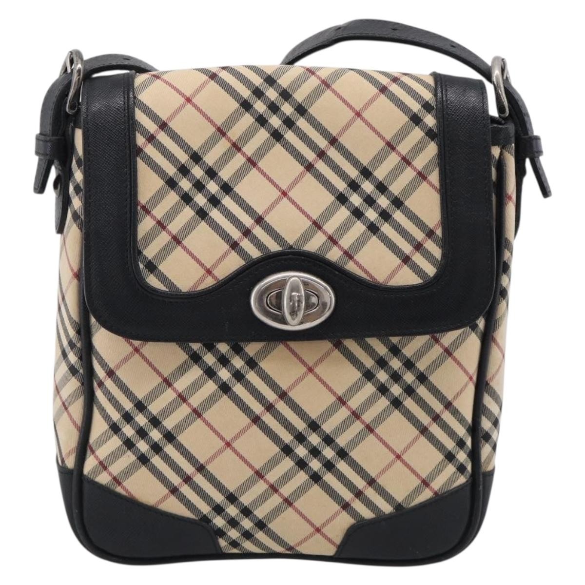 Burberry Nova Check Shoulder Bag Canvas, Beige, Canvas, Shoulder Bag