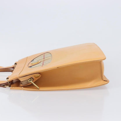 Burberry Nova Check Shoulder Bag Leather, Beige, Leather, Shoulder Bag