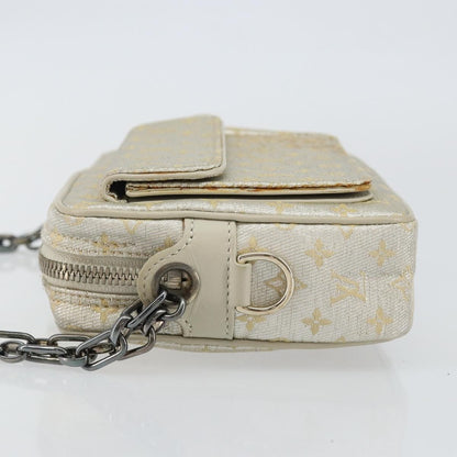 Louis Vuitton McKenna Mini Lin, Gold, Canvas, Tote bag