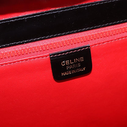 Celine Vintage Leather, Black, Leather, Shoulder Bag