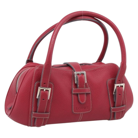Loewe Senda Leather, Red, Leather, Handbag