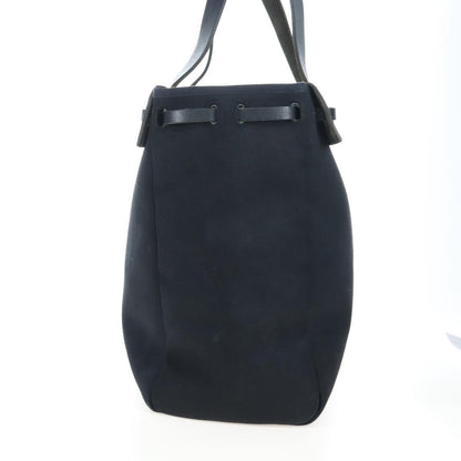 Hermes Herbag Cabas Toile and Leather, Black, Canvas, Tote Bag