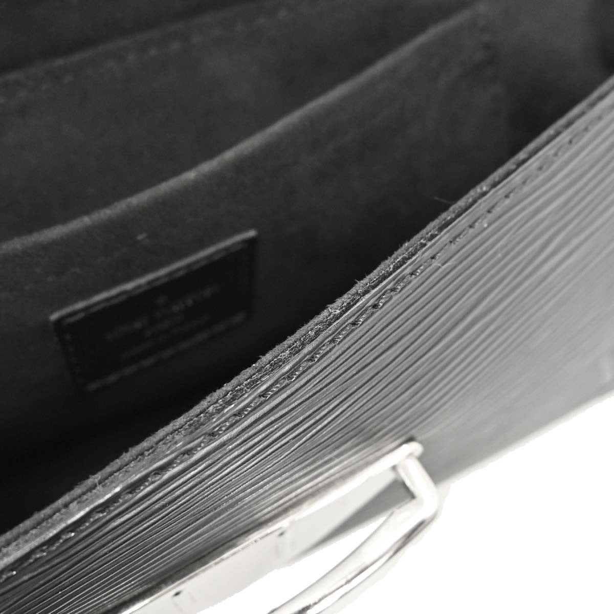 Louis Vuitton Montaigne Epi, Black, Leather, Handbag