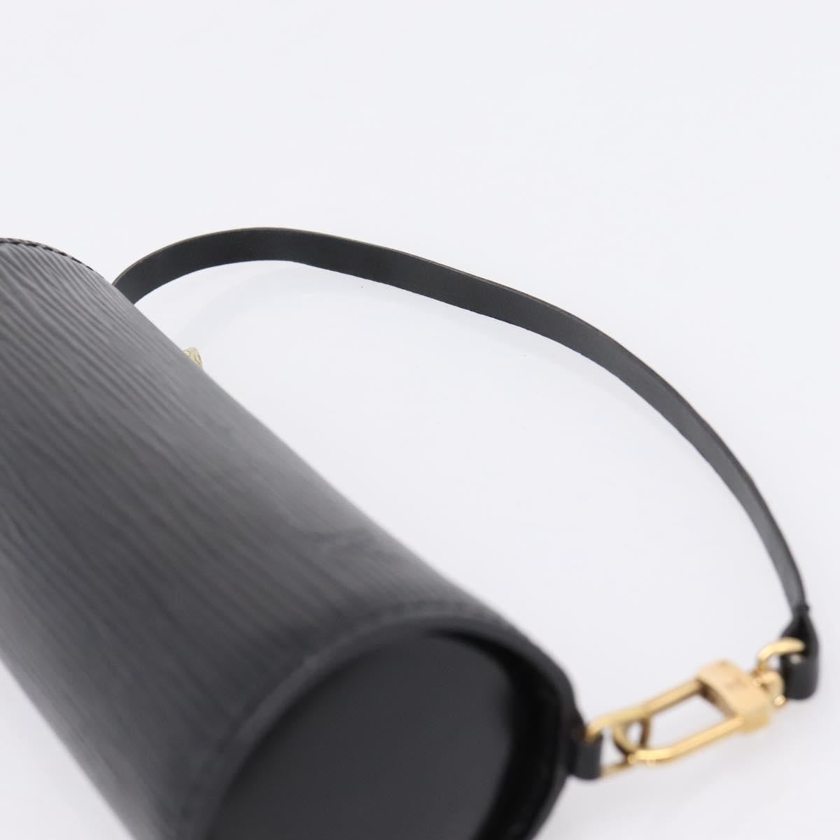 Louis Vuitton Soufflot Pochette Epi Leather, Black, Leather, Clutch