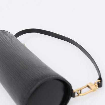 Louis Vuitton Soufflot Pochette Epi Leather, Black, Leather, Clutch