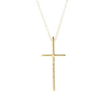 Tiffany & Co. Cross Pendant 18K Yellow Gold, Gold, Yellow Gold, Necklace