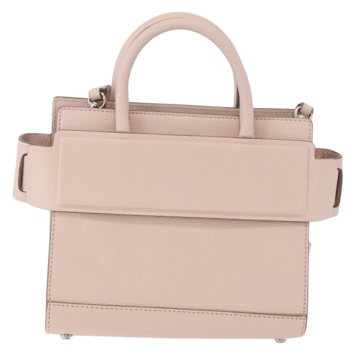 Givenchy Horizon Satchel Leather, Pink, Leather, Handbag