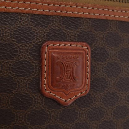 Celine Macadam Vanity Canvas, Brown, Canvas, Clutch