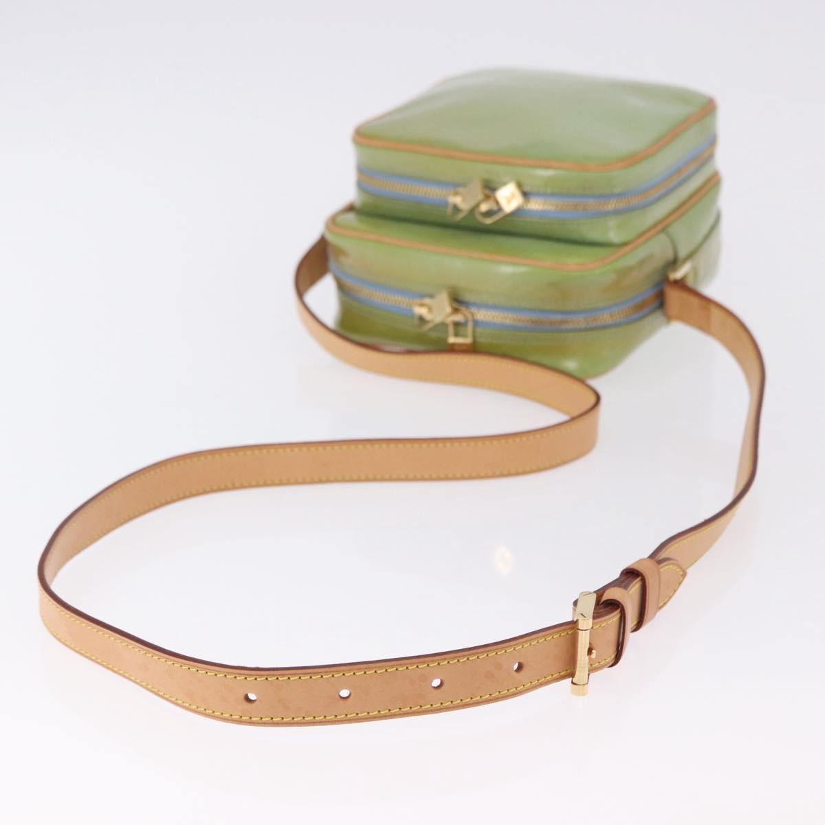 Louis Vuitton Wooster Monogram Vernis, Green, Patent Leather, Handbag