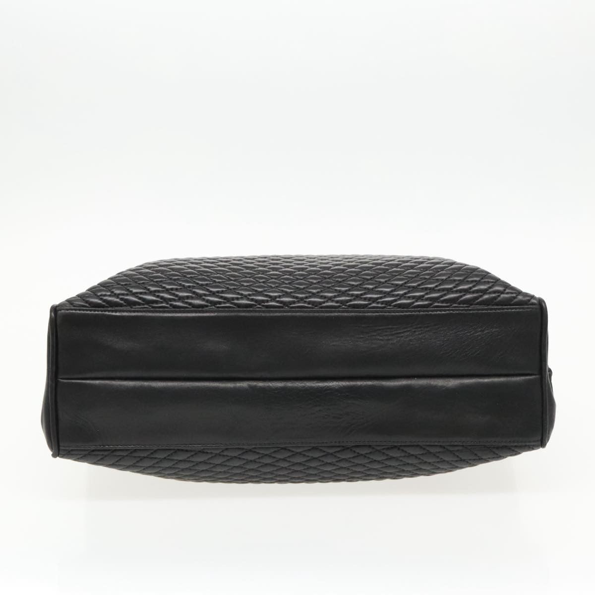 Bally Vintage Quilted Leather, Black, Leather, Shoulder Bag
