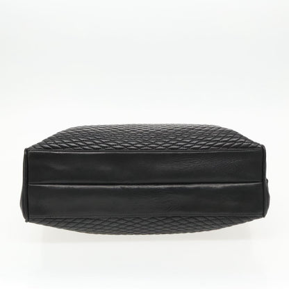 Bally Vintage Quilted Leather, Black, Leather, Shoulder Bag
