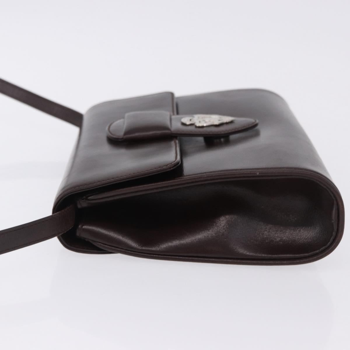 Gucci Vintage Leather, Brown, Leather, Shoulder Bag
