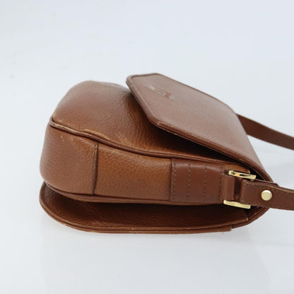 Burberry Flap Shoulder Leather, Brown, Leather, Shoulder Bag