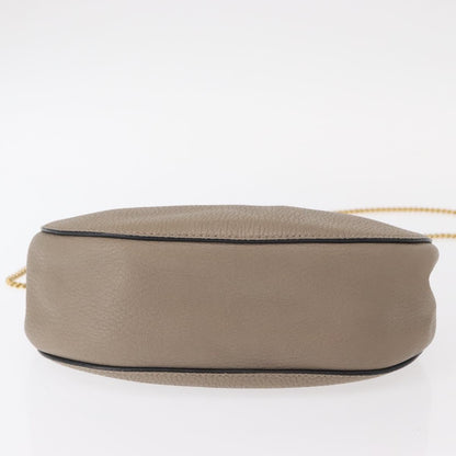 Chloe Drew Crossbody Bag Leather, BEIGE, LEATHER, Shoulder bag