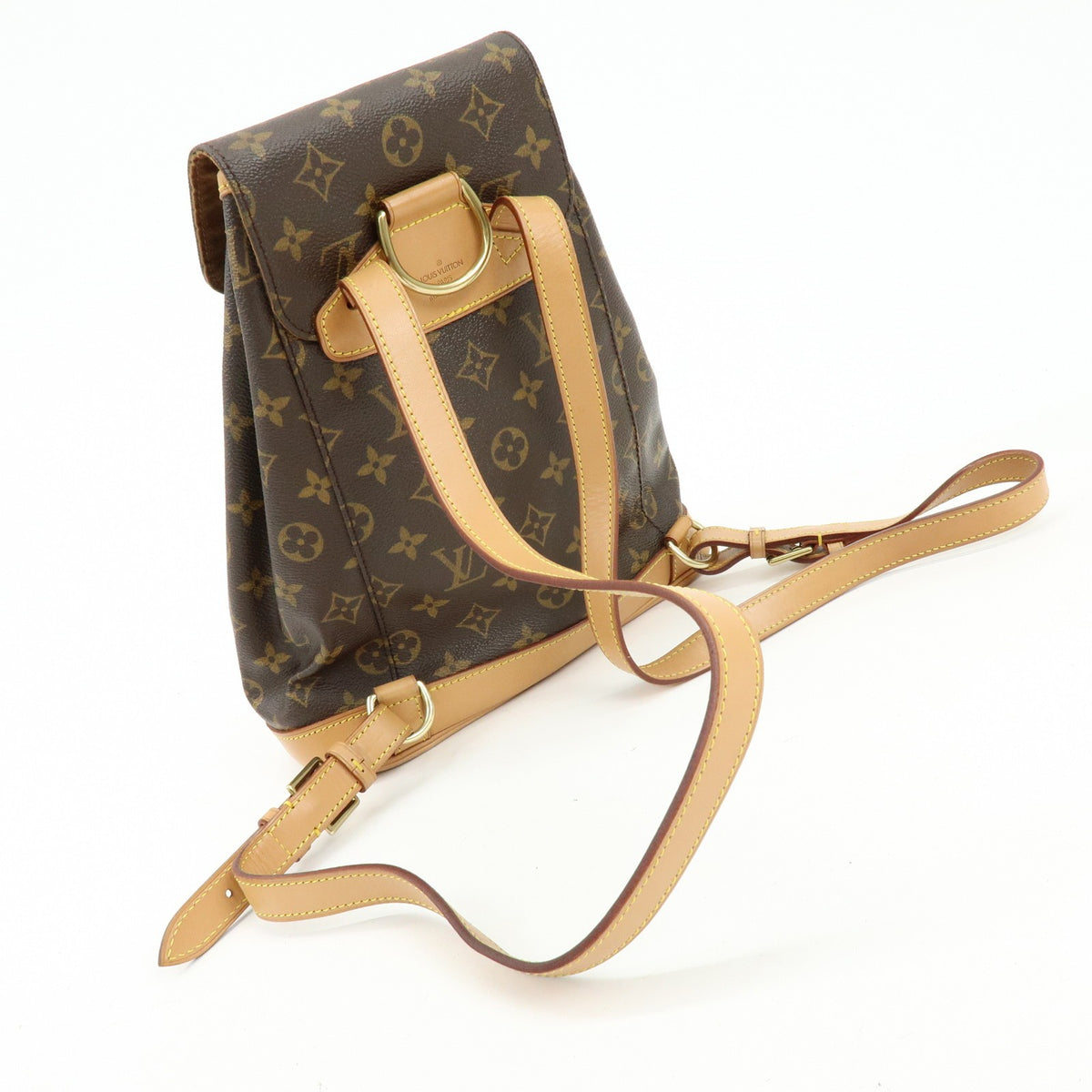 Louis Vuitton Vintage Montsouris Monogram Canvas, Brown, Canvas, Backpack