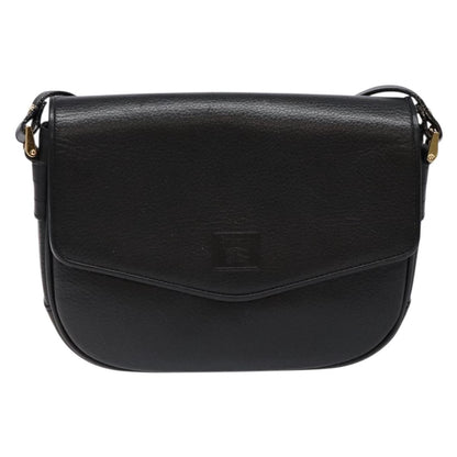 Burberry Flap Shoulder Leather, Black, Leather, Shoulder Bag